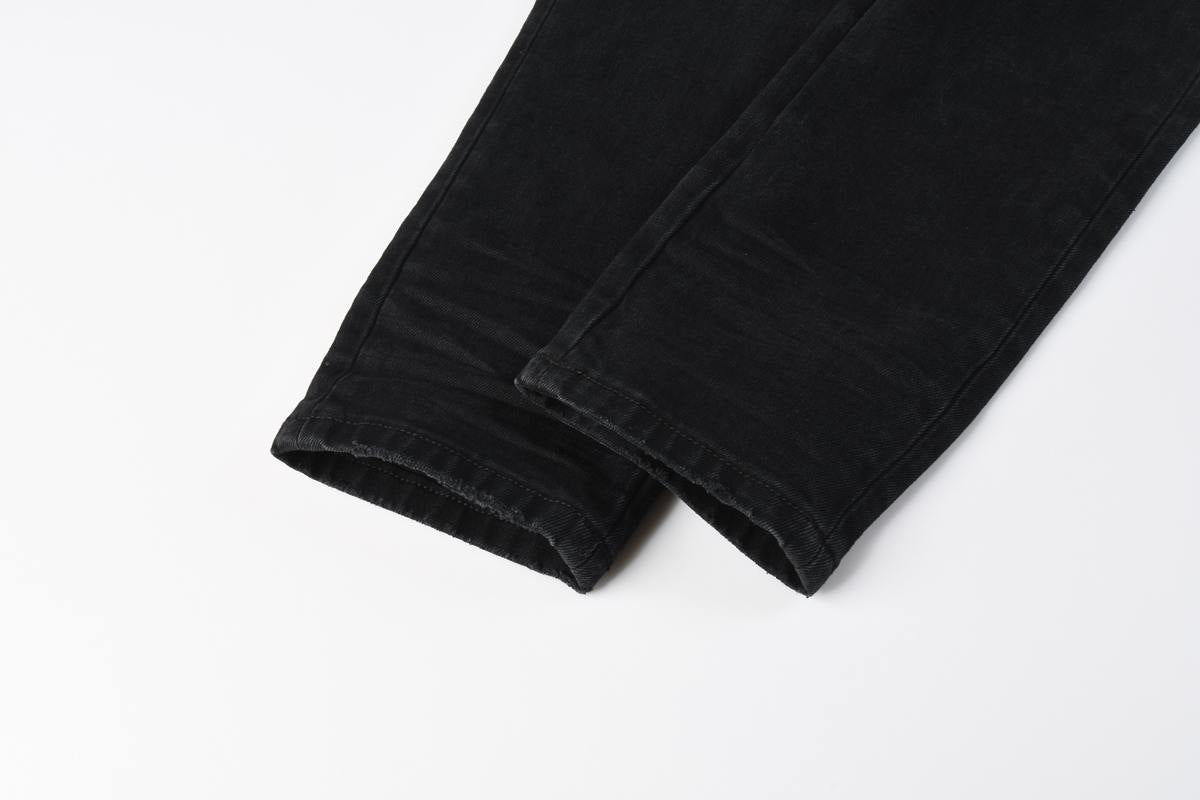 Amiri jeans black with yellow star  patch