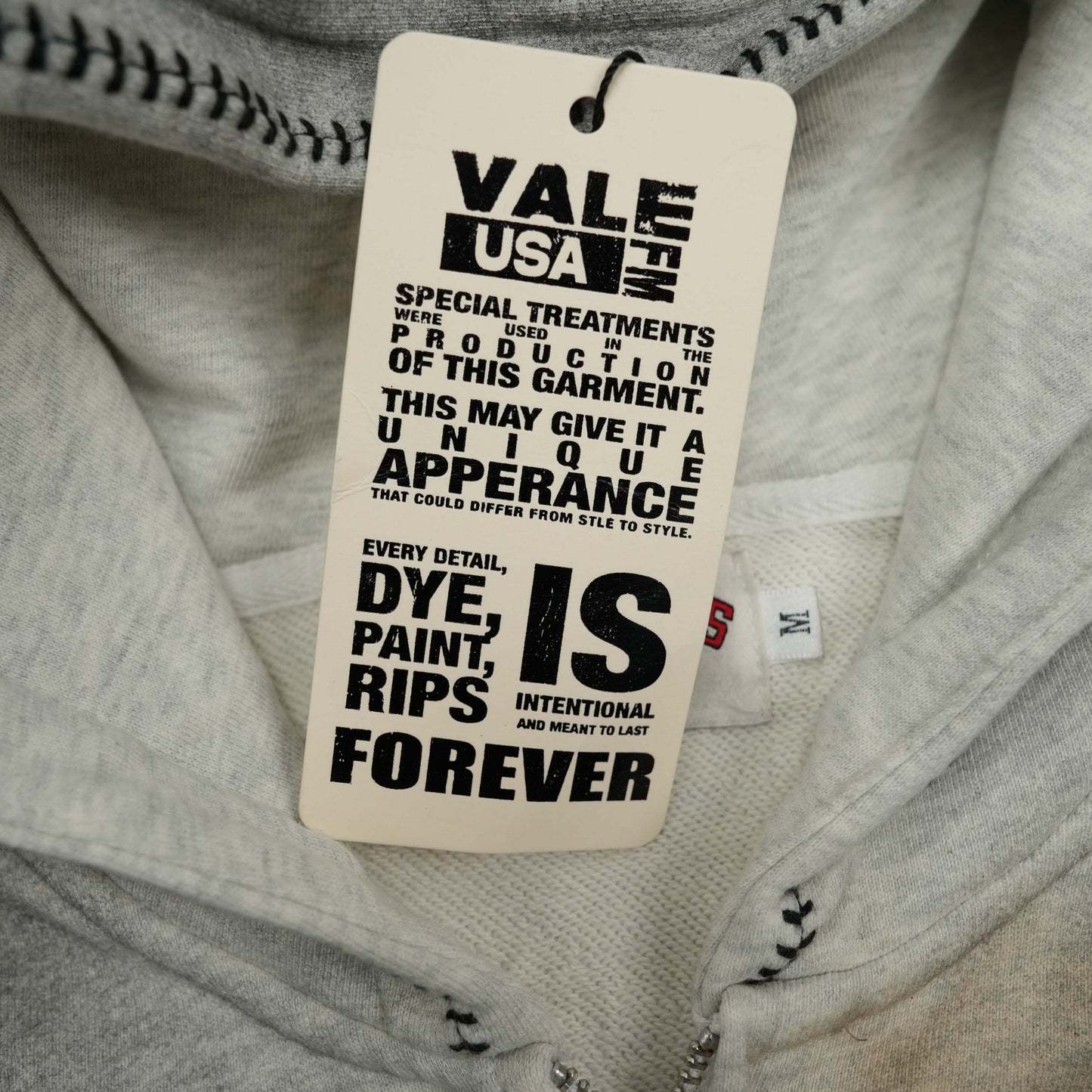 Vale Forever Spiral Zip Up Hoodie