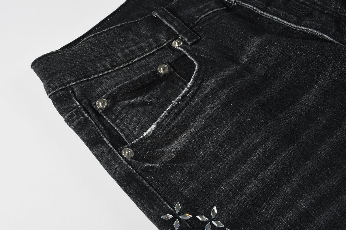 Purple brand Light Jean with stones