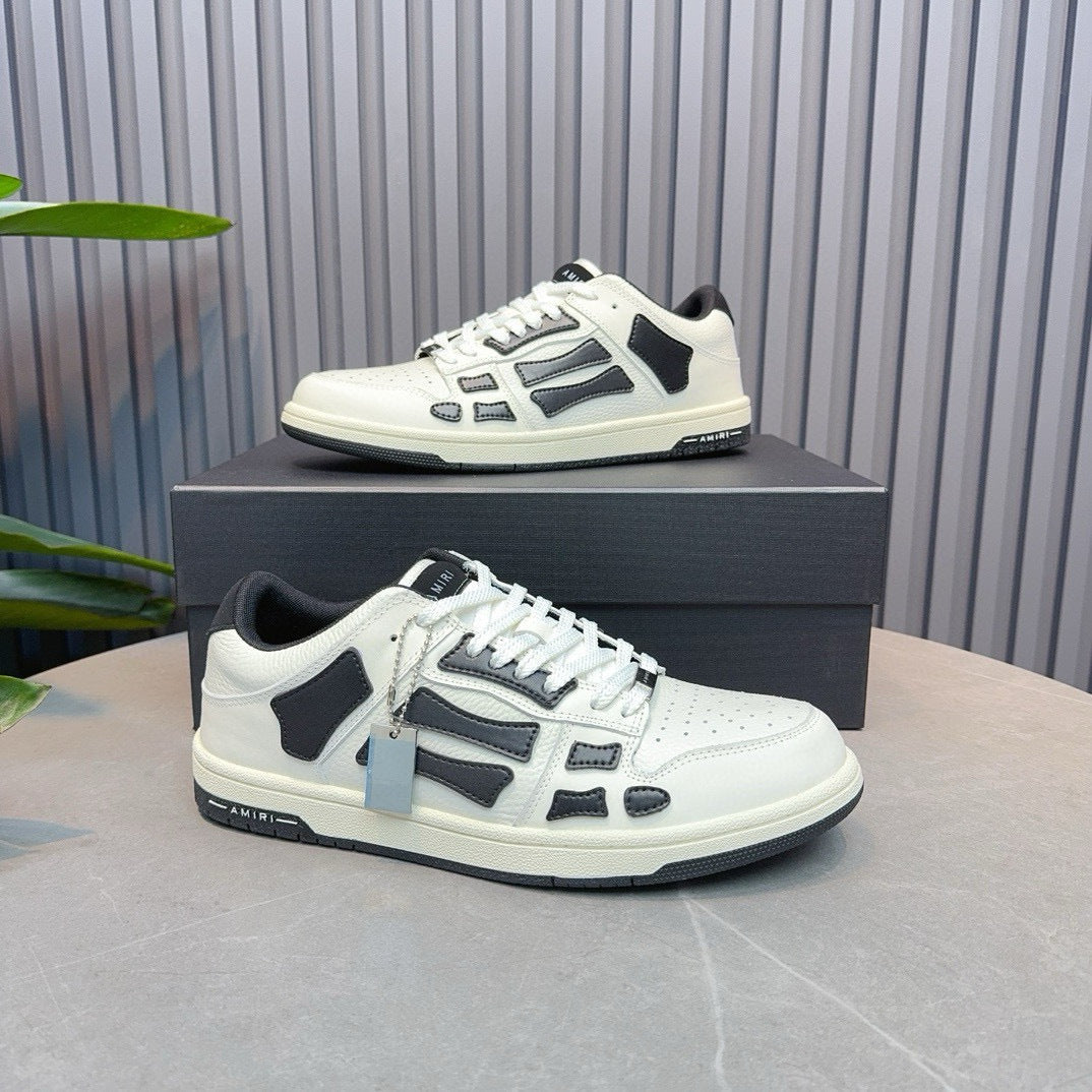 Amiri Skel Top Low 'White Black'