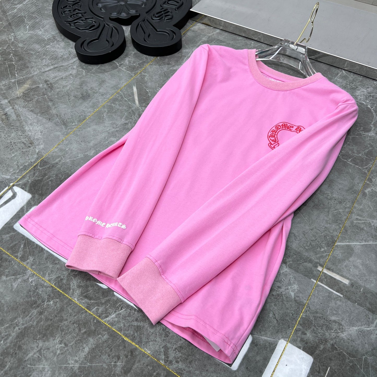 Pink chrome hearts longsleave