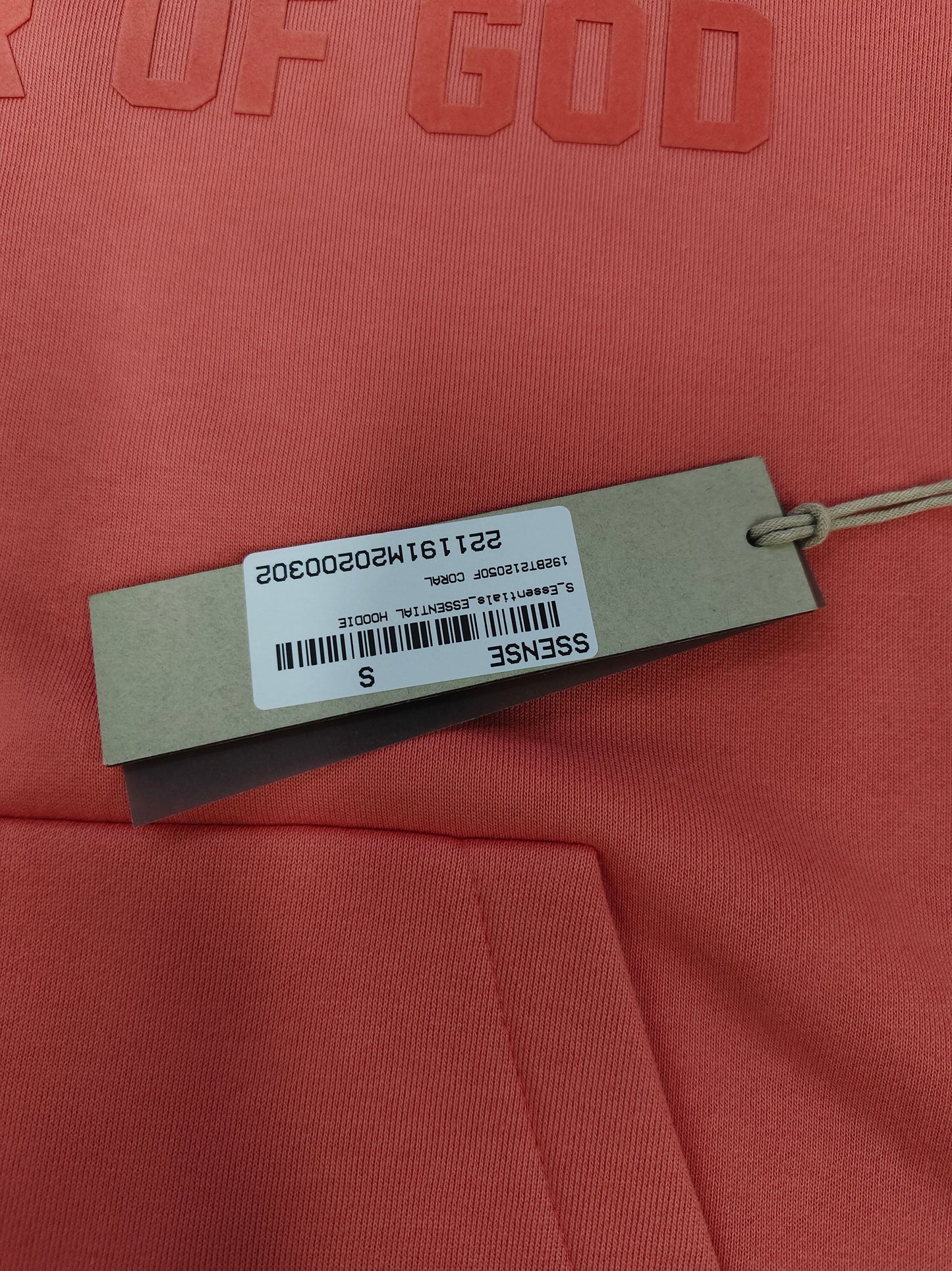 Fear of God Essentials Hoodie 'Coral'