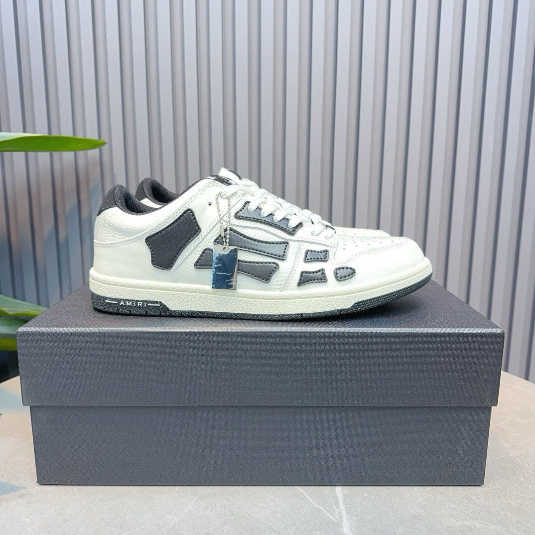 Amiri Skel Top Low 'White Black'