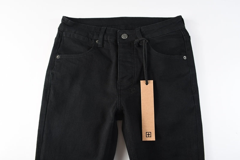KSUBI denim black distressed skinny jeans red embroidered writing