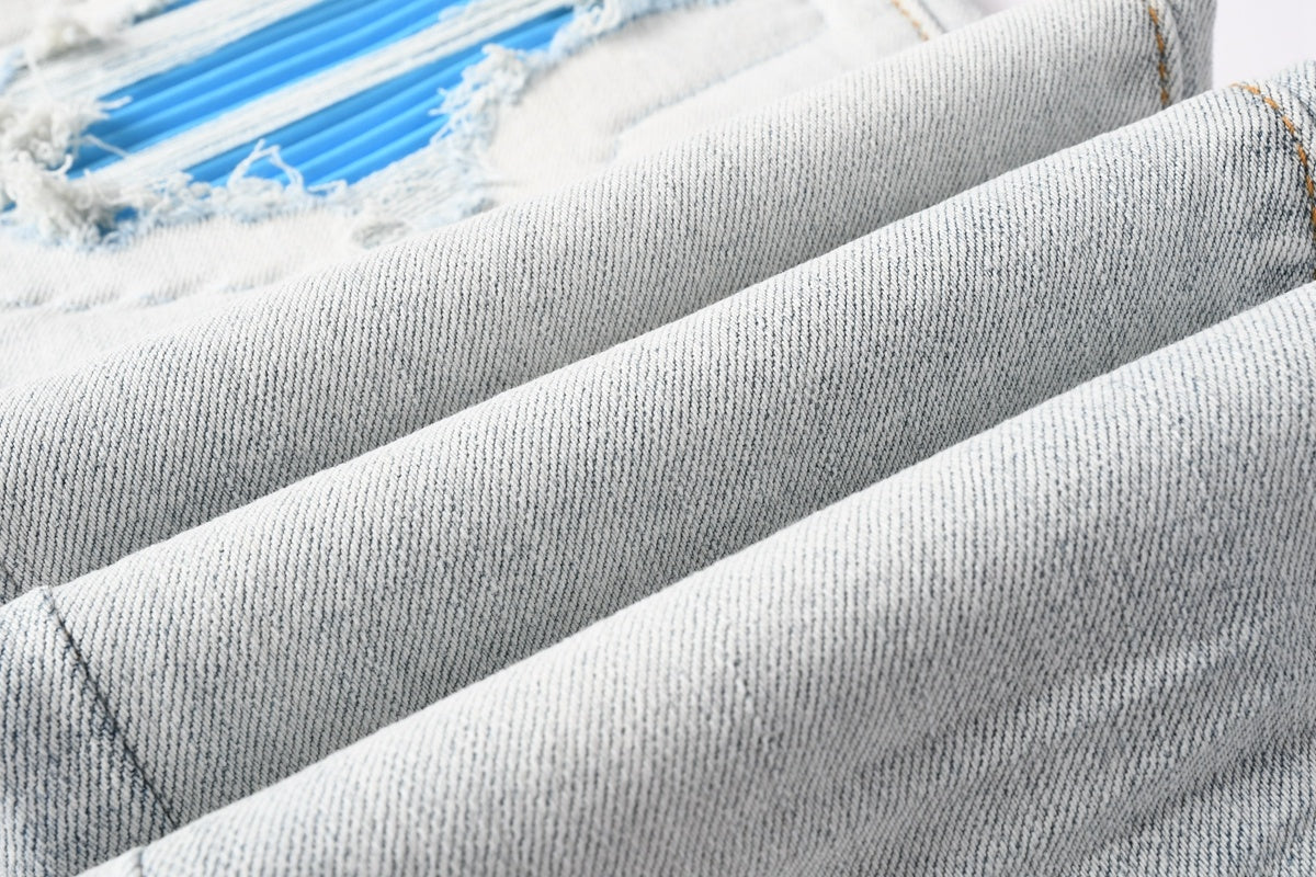 Amiri jeans light blue light blue knees
