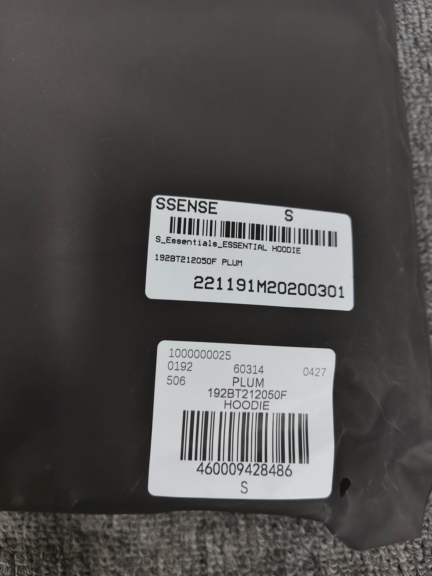 Fear of God Essentials Hoodie ‘Plum'