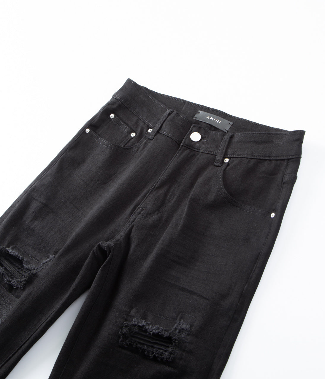 Amiri jeans black distressed