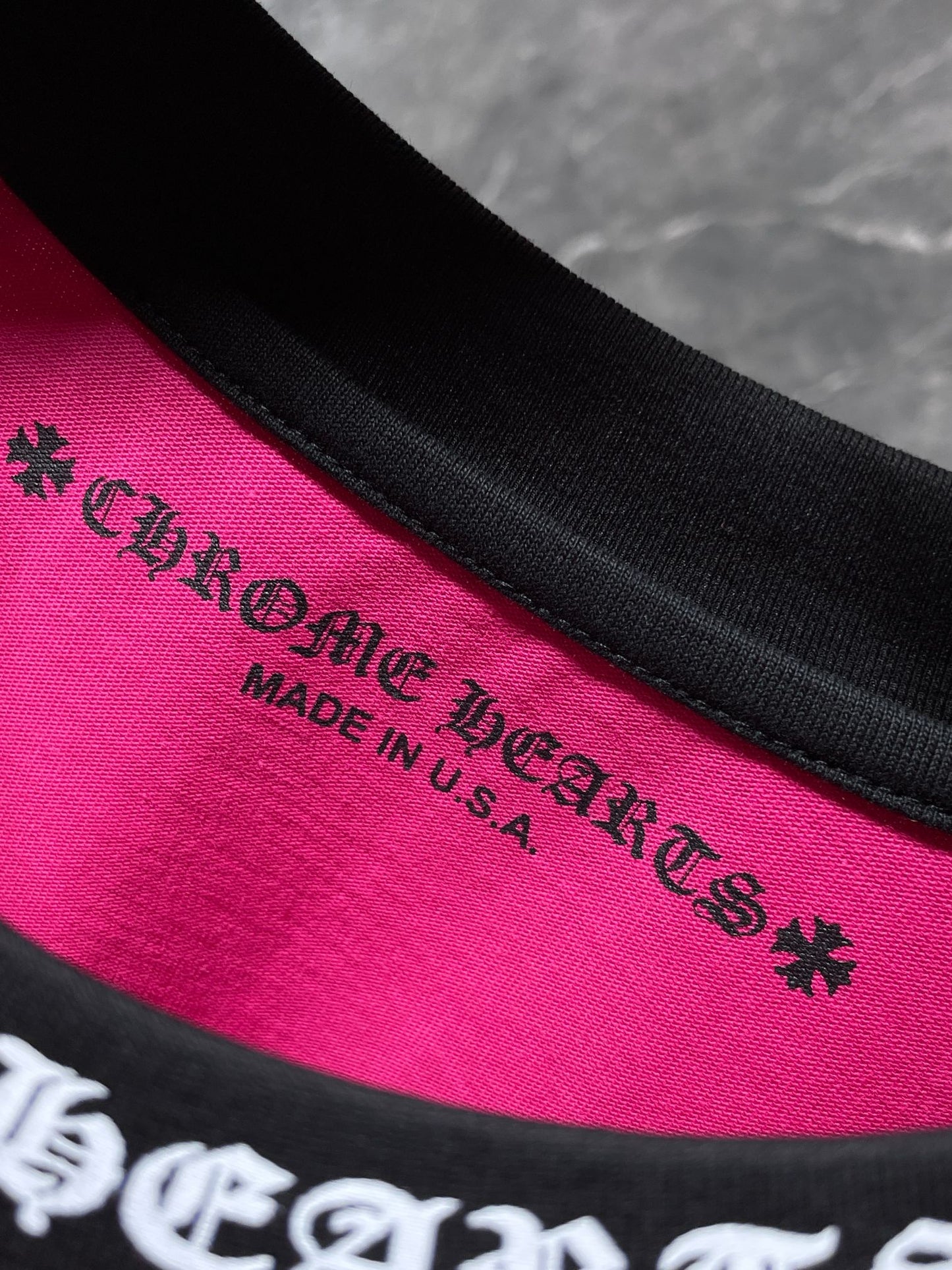 Pink and black chrome hearts longsleave
