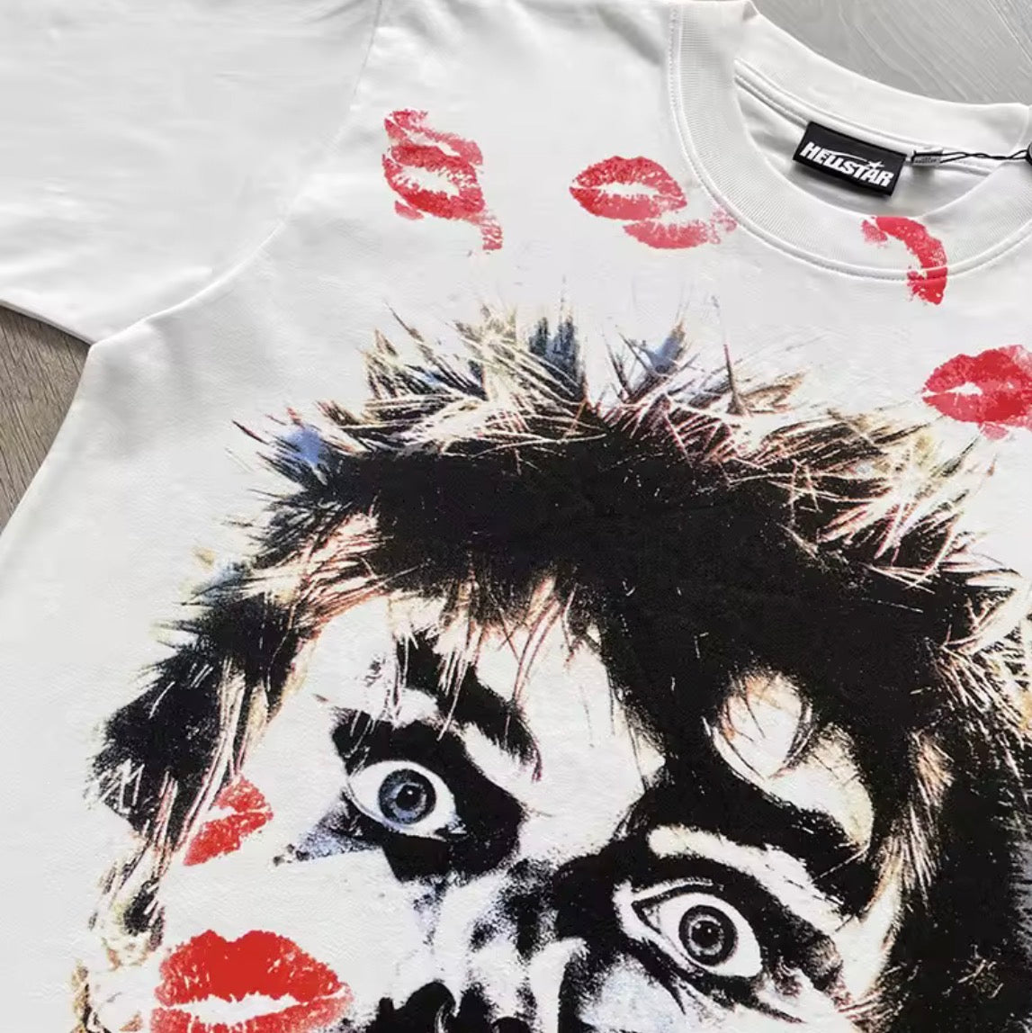 Hellstar French Kiss Crewneck T-Shirt