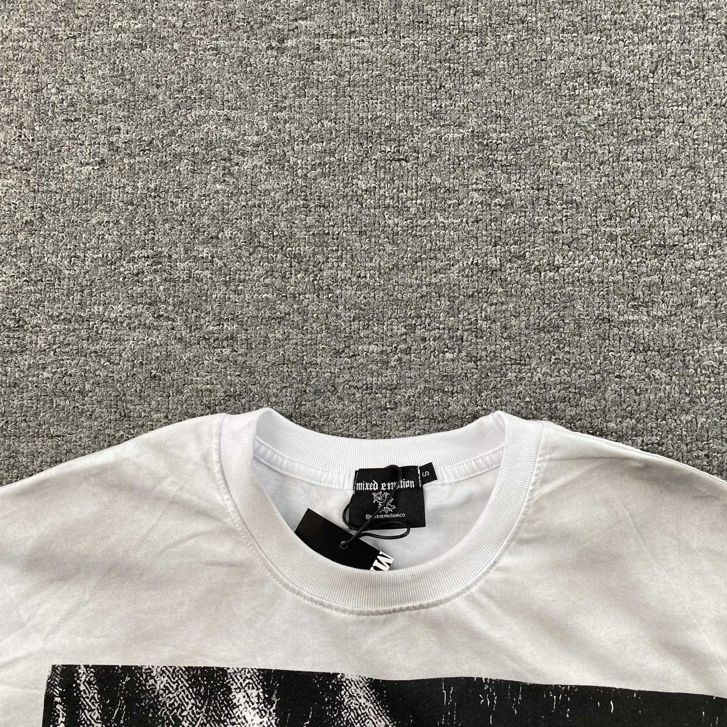 Mixed Emotions “XIX” tee (white)