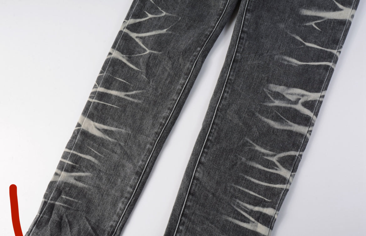 Dark gray purple brand  jeans