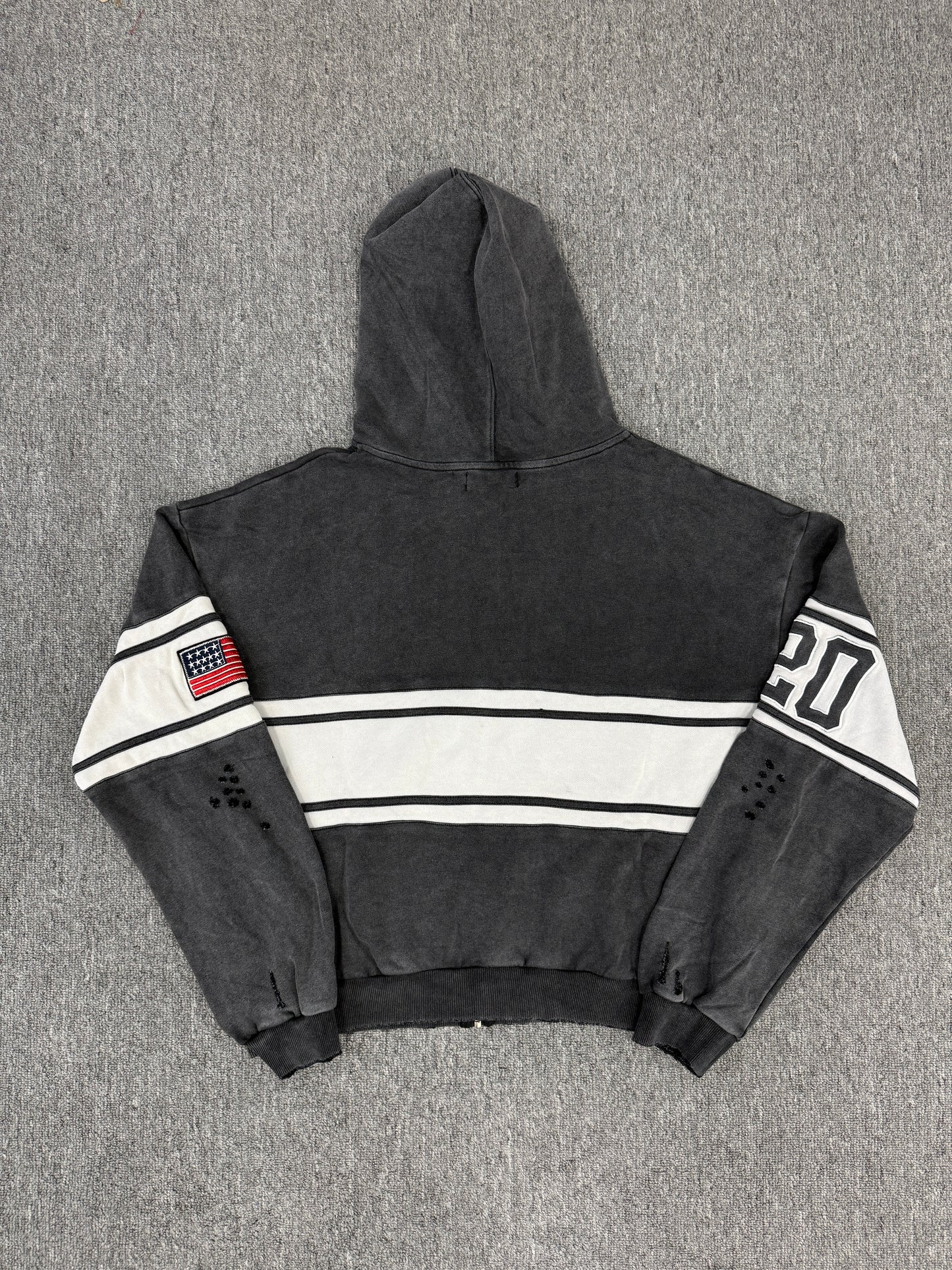 Vale Forever BLACK CURSIVE ZIP UP HOODIE