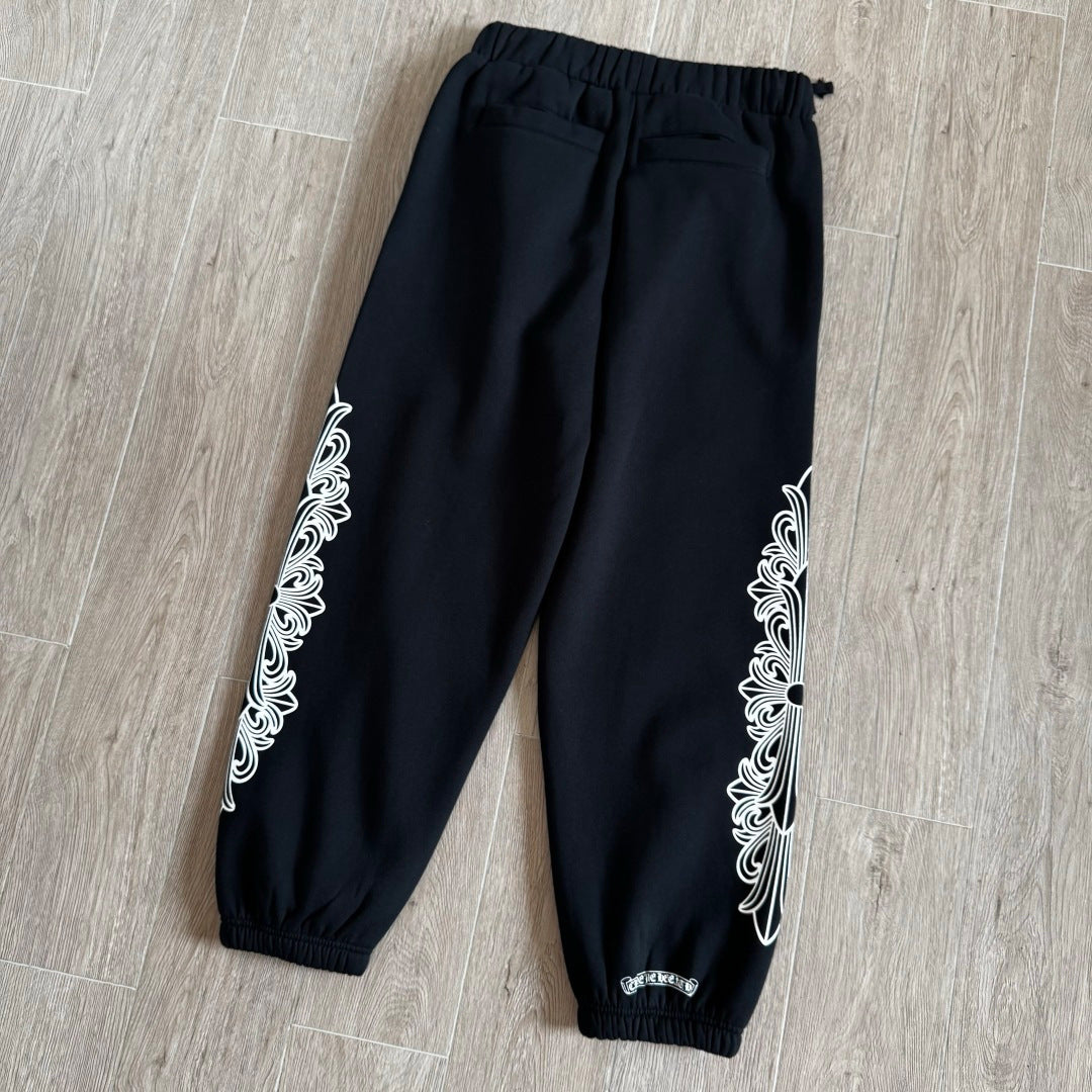 Black chrome hearts sweatpants