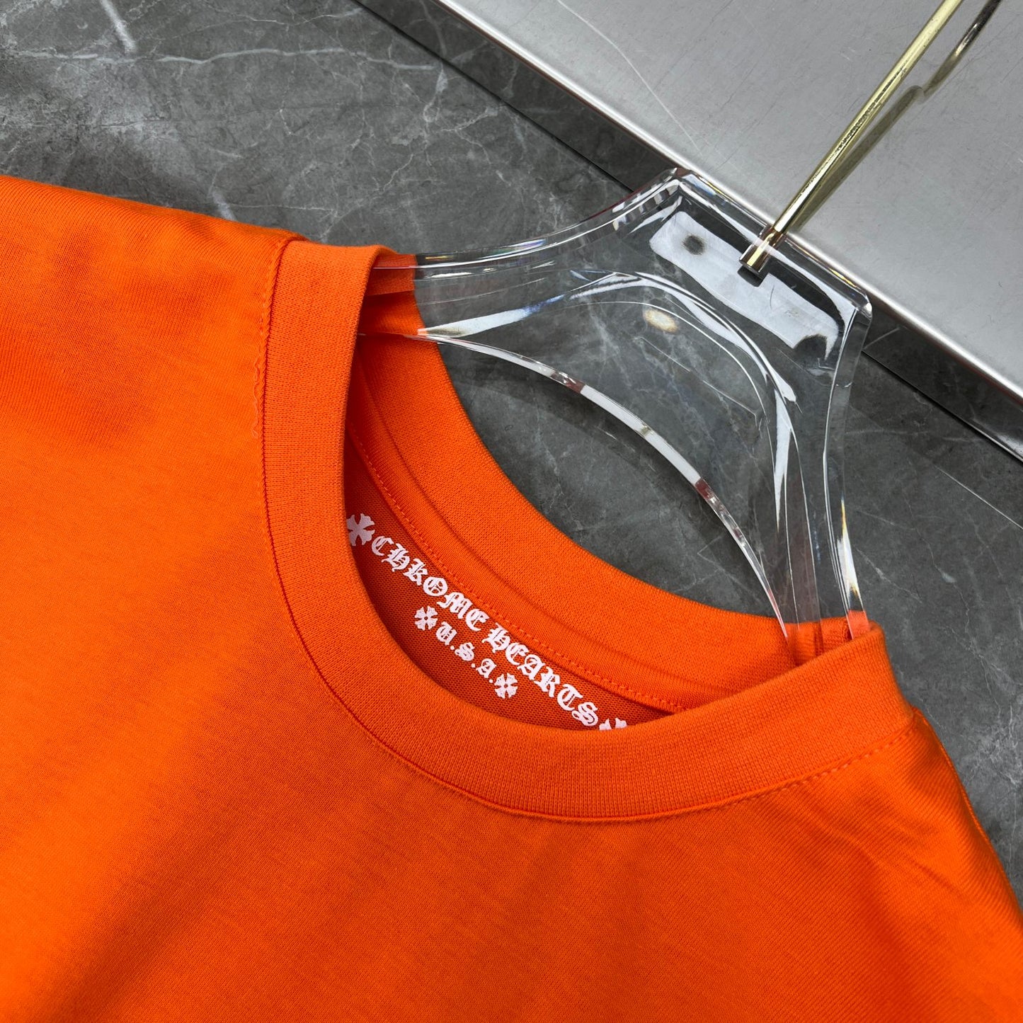 Orange chrome hearts longsleave