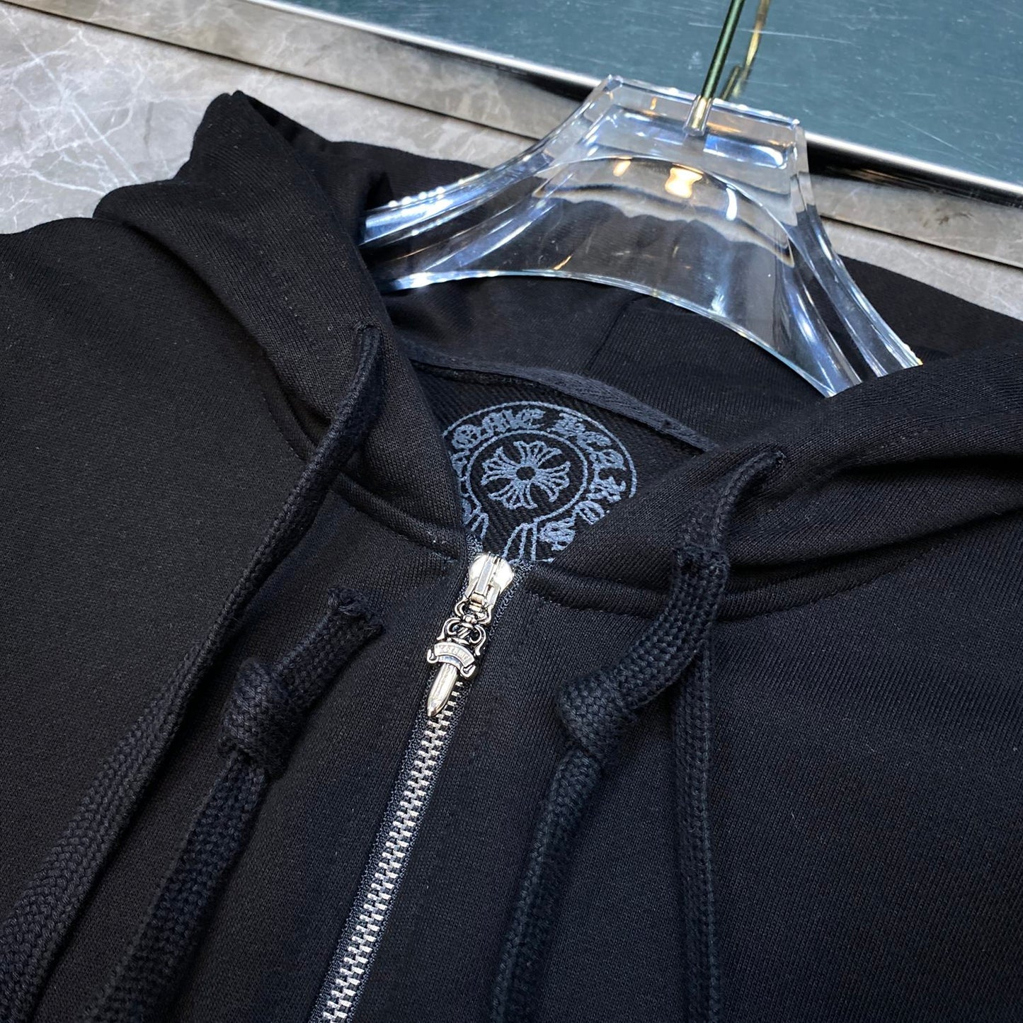 Chrome hearts black zip up