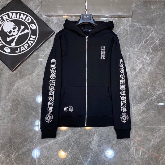Chrome hearts black zip up