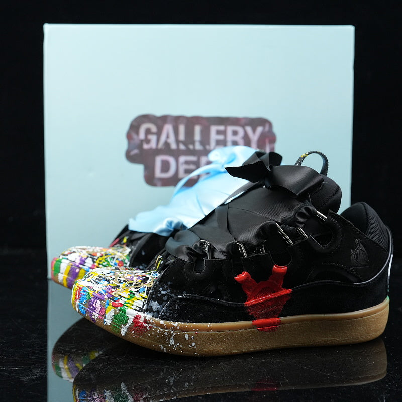 Gallery Dept x Lanvin Wmns Curb Light Sneakers Paint Drip Black Gallery Dept. x Lanvin Wmns Curb Light Sneakers 'Paint Drip - Black