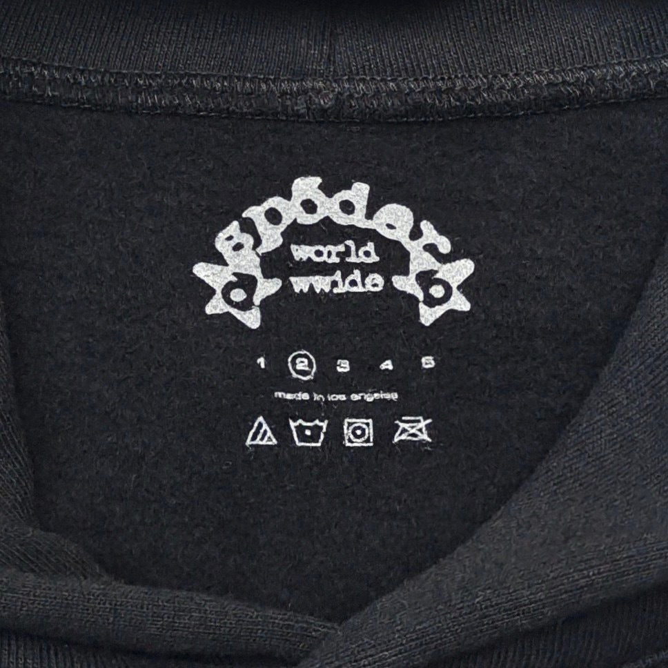 Sp5der P*NK V2 Hoodie Black