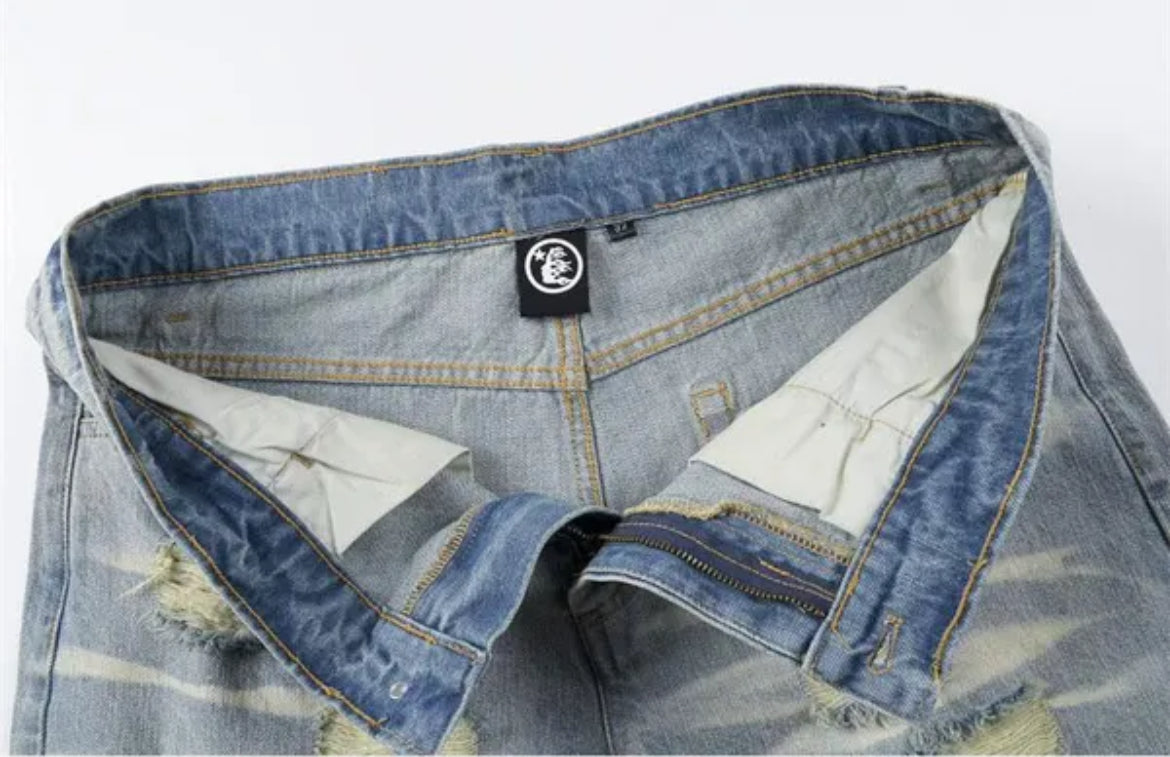 Hellstar denim Jean shorts