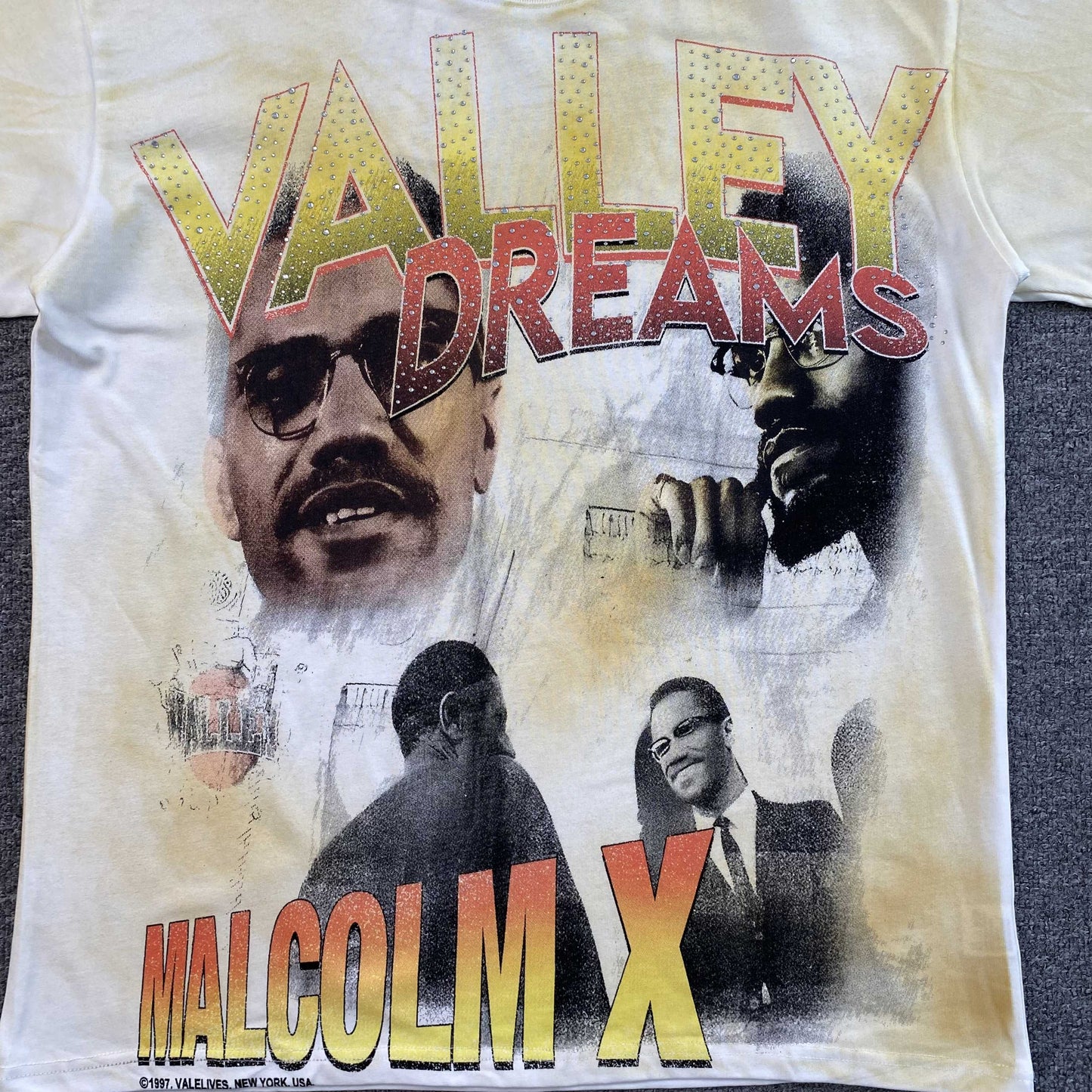 Vale Forever By Any Means Bling Tee 'Dirty White'