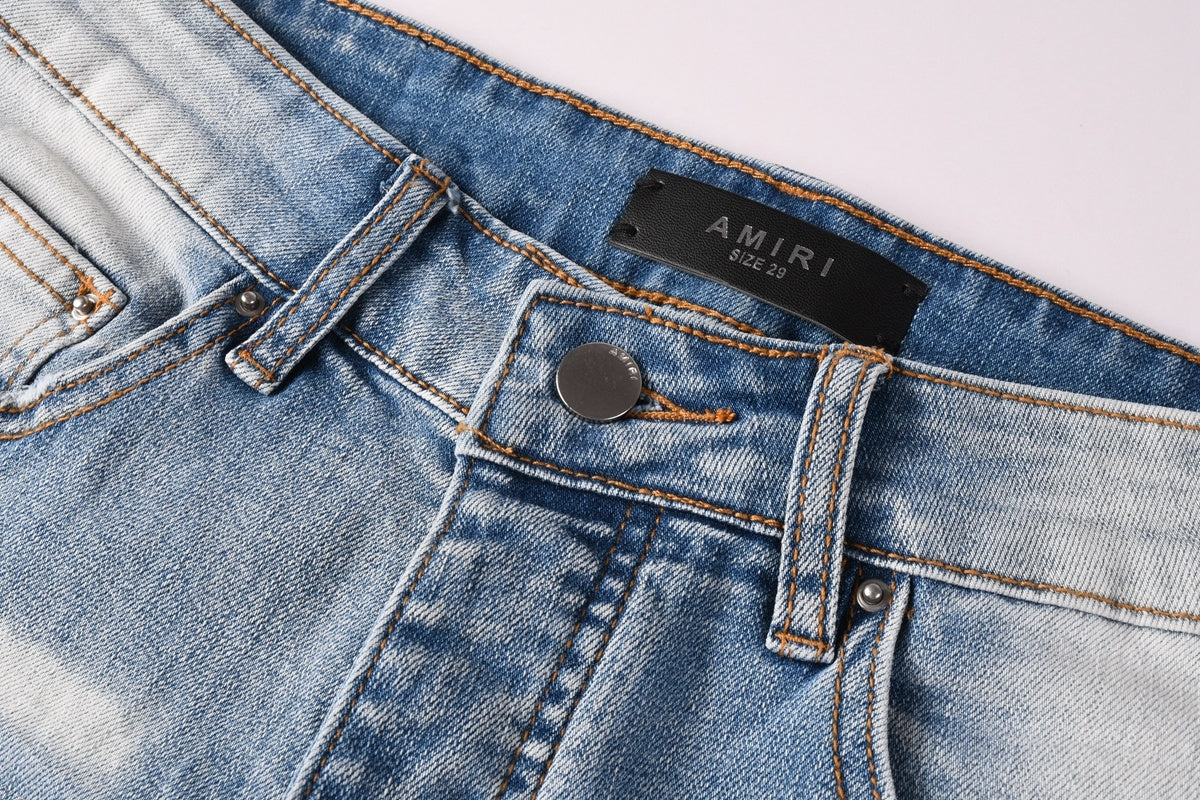 Amiri jeans light blue light blue knees