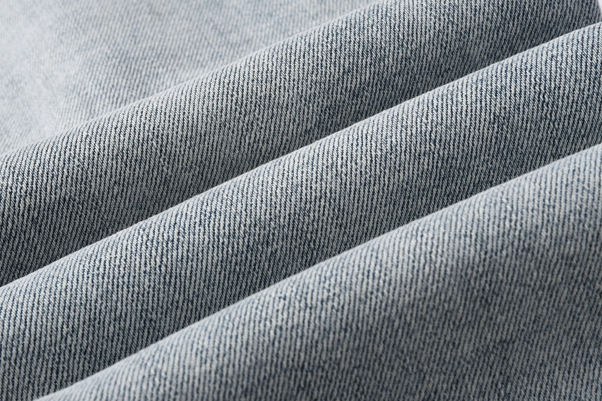 KSUBI denim light blue distressed skinny jeans with writing