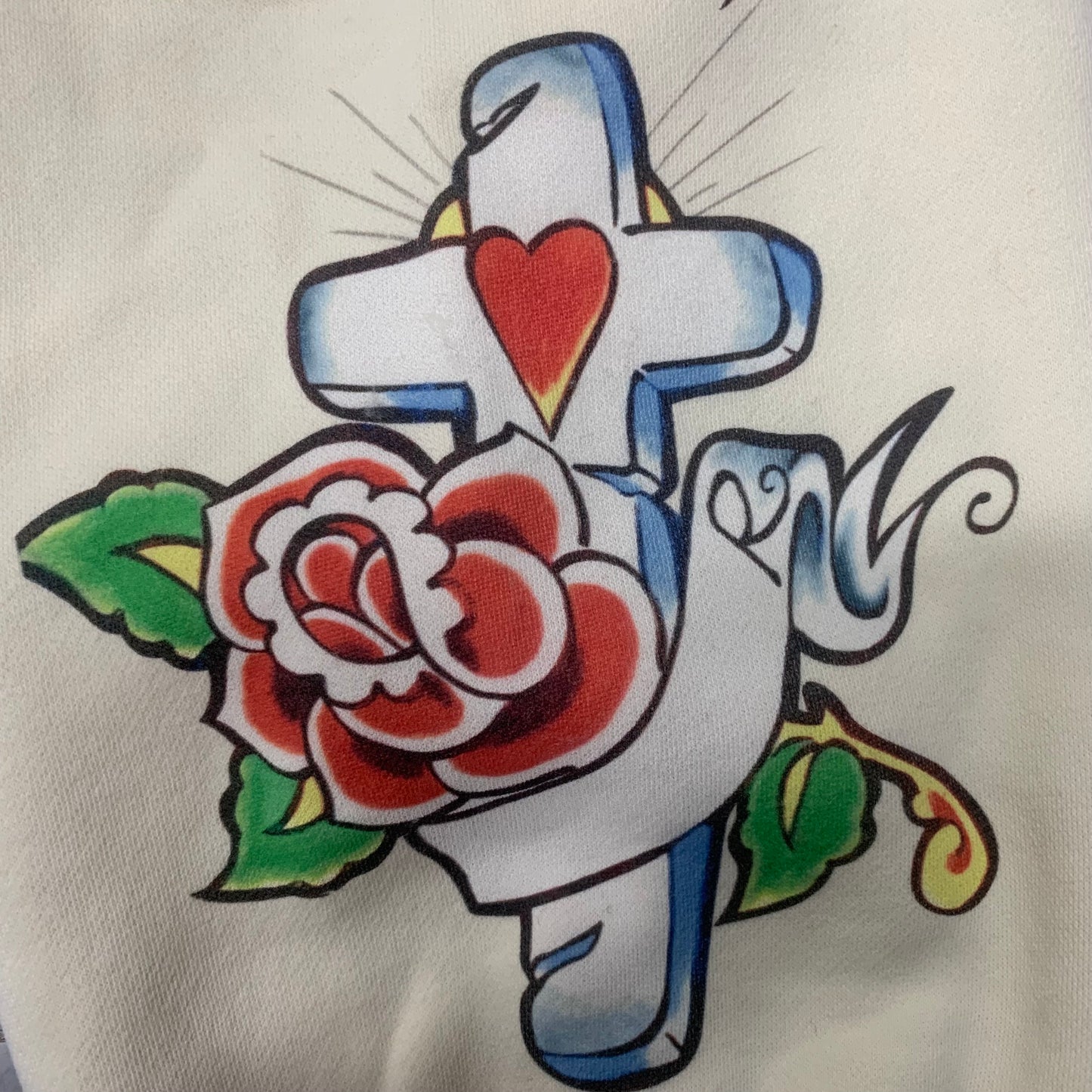 Righteous Risen King Zip Up Hoodie cream
