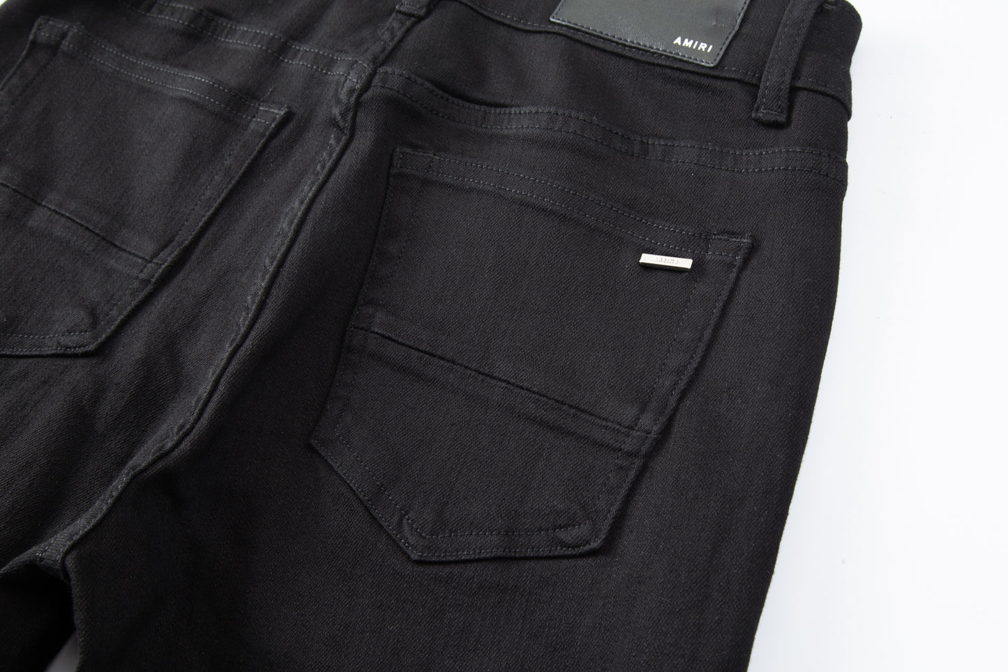 Amiri jeans black distressed