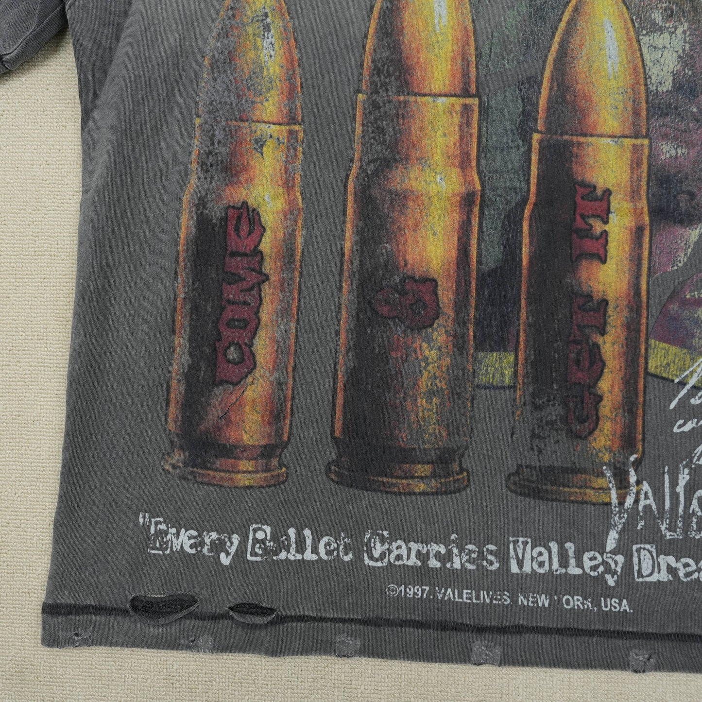 Vale Forever Faith Thrashed Tee 'Grey'