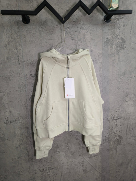 Lululemon cream scuba jacket