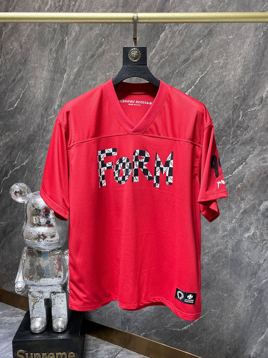 Green chrome hearts longsleave jersey red