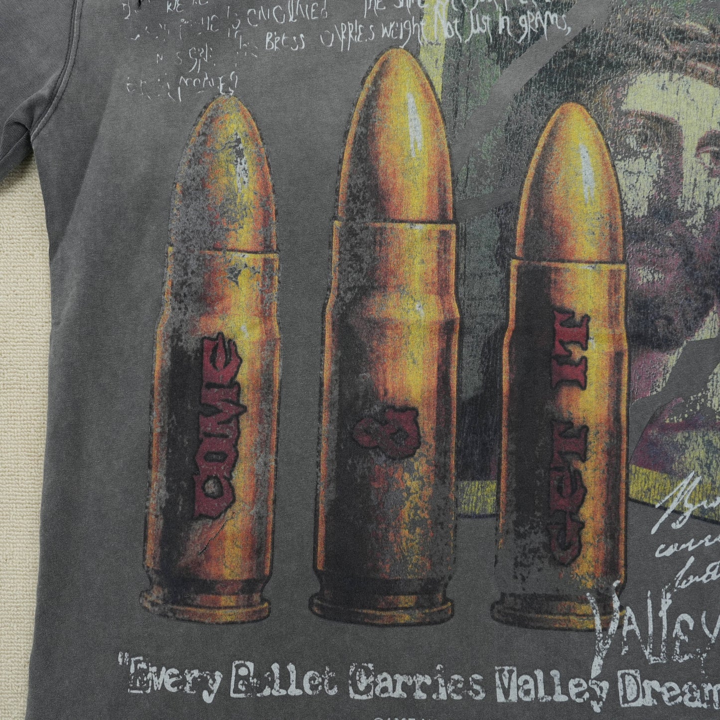 Vale Forever Faith Thrashed Tee 'Grey'