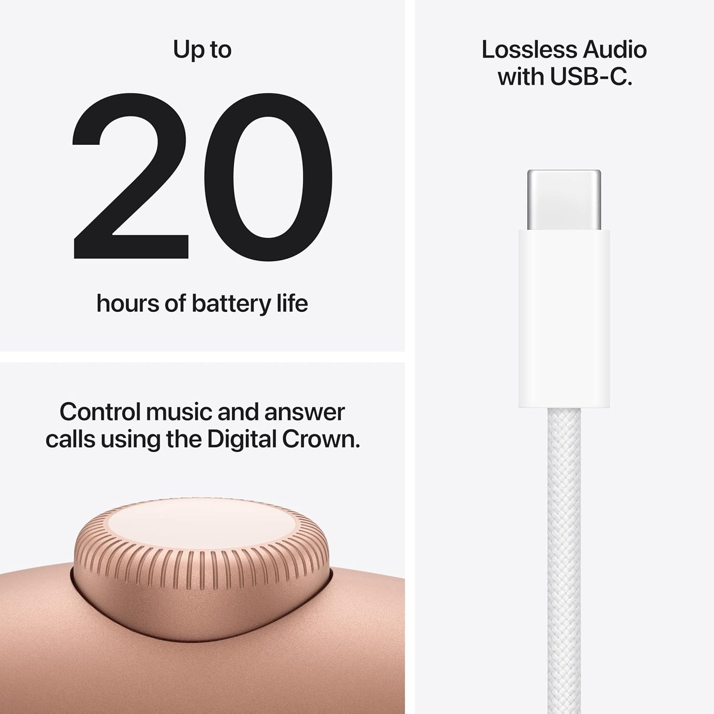 Apple AirPods Max 2 Wireless Over-Ear Headphones, Active Noise Cancellation, Adaptive Audio, Personalized Spatial Audio, Bluetooth Headphones orange