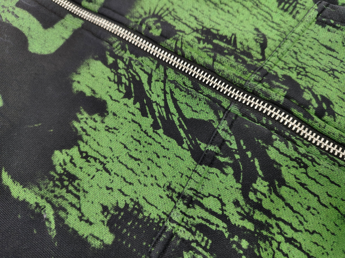 Vale Forever Nightmare Zip Up Hoodie 'Black/Green'