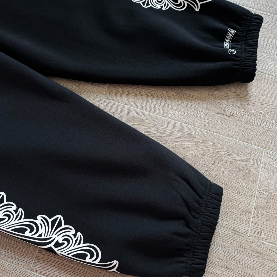 Black chrome hearts sweatpants