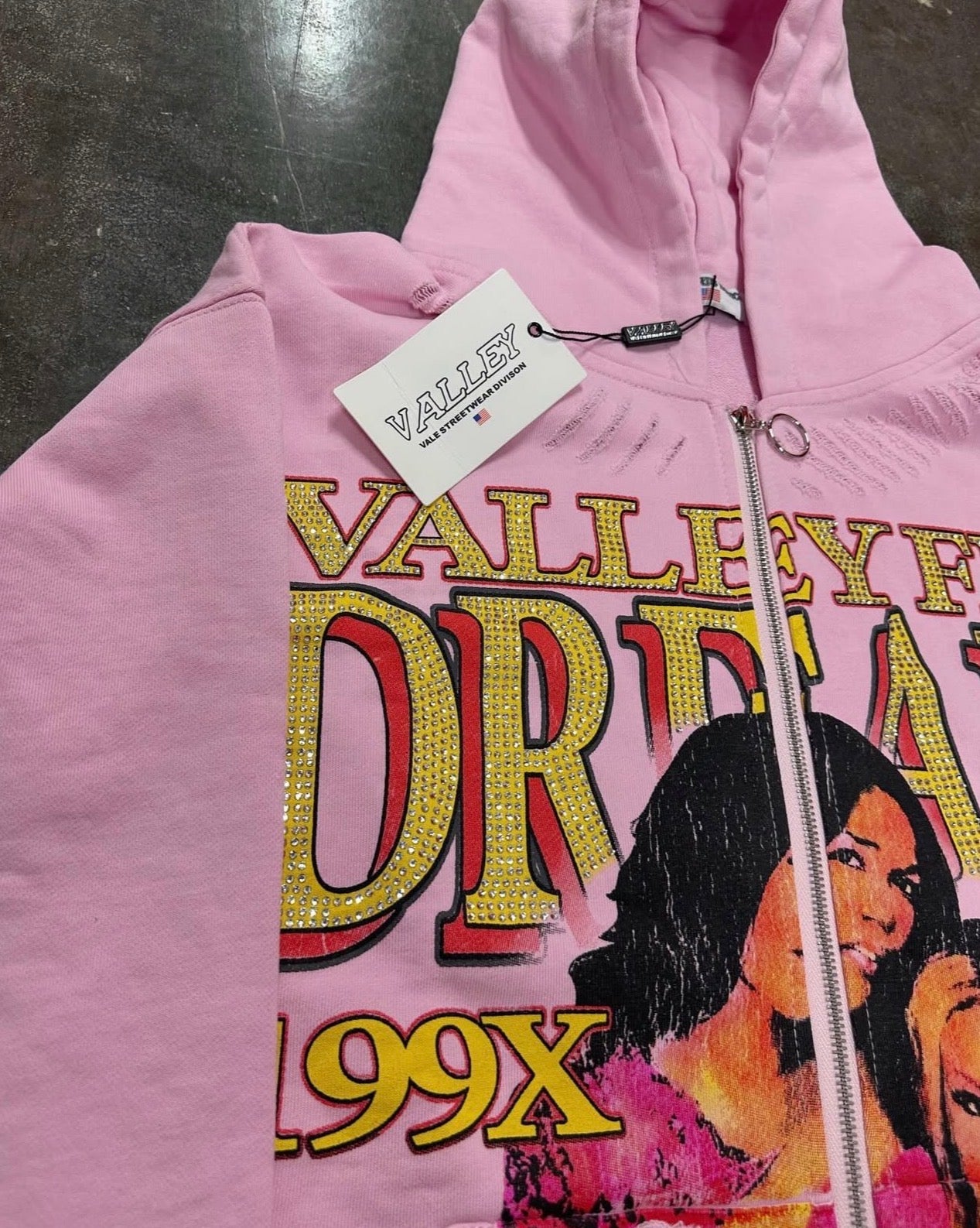 Vale Forever Dreams Zip Up Hoodie 'Pink'