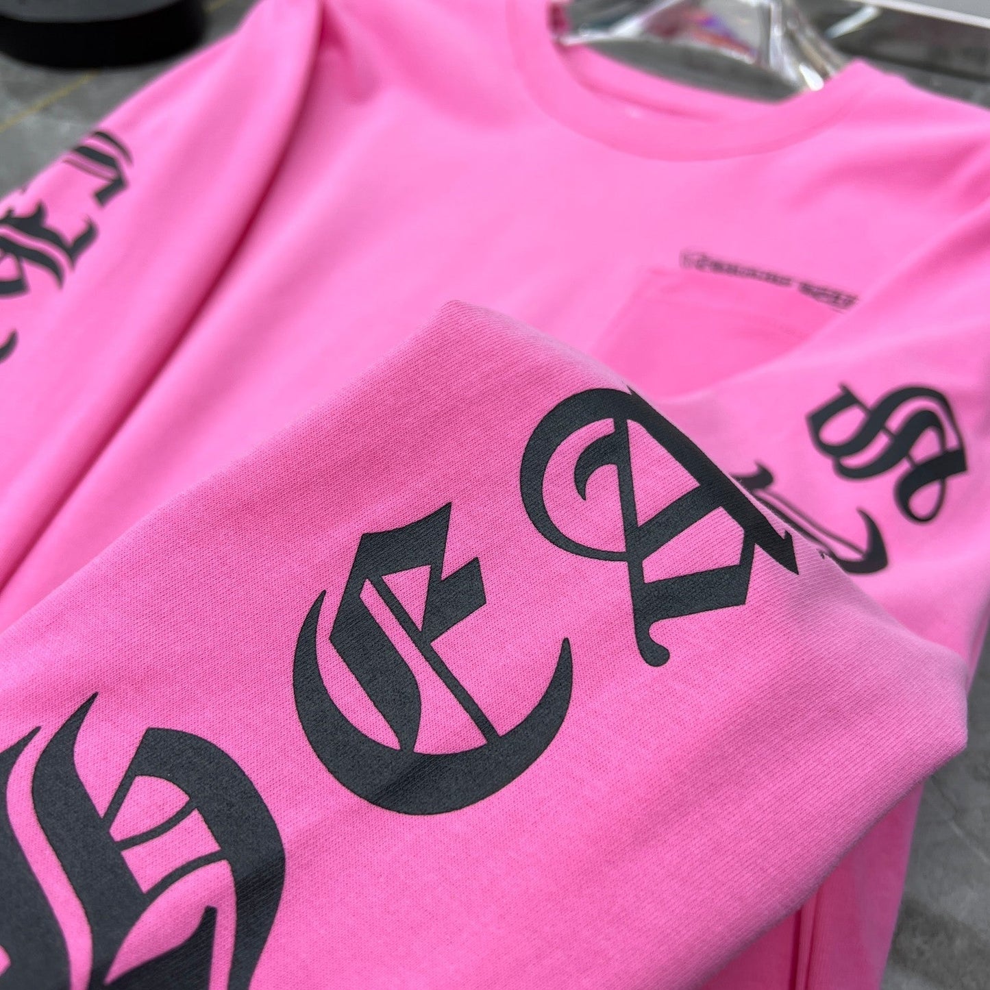 Pink chrome hearts longsleave