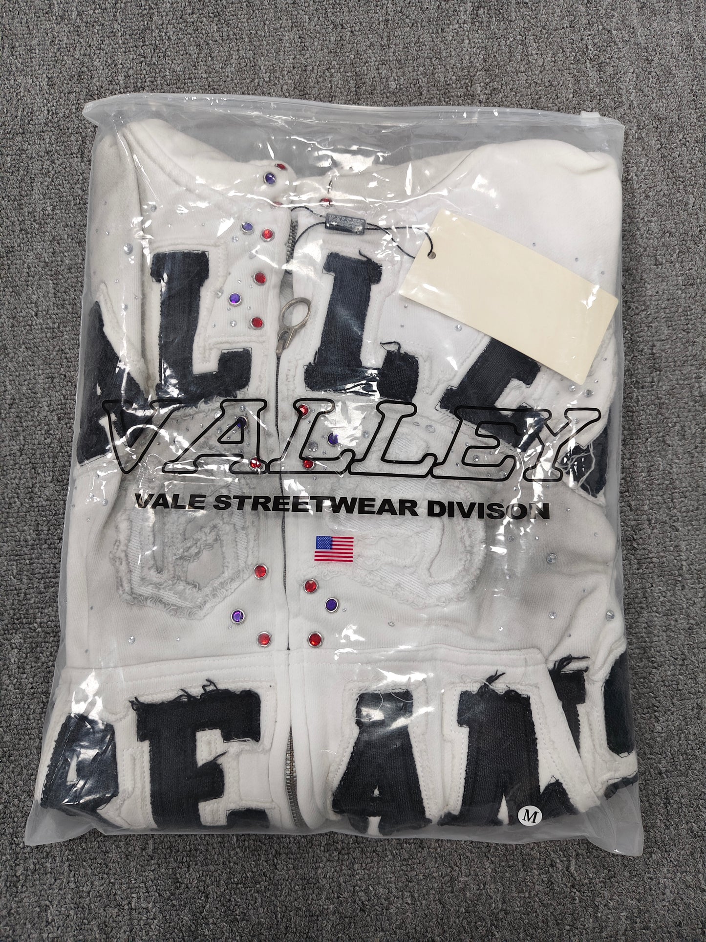 Vale Forever Classico Zip Up Hoodie 'White