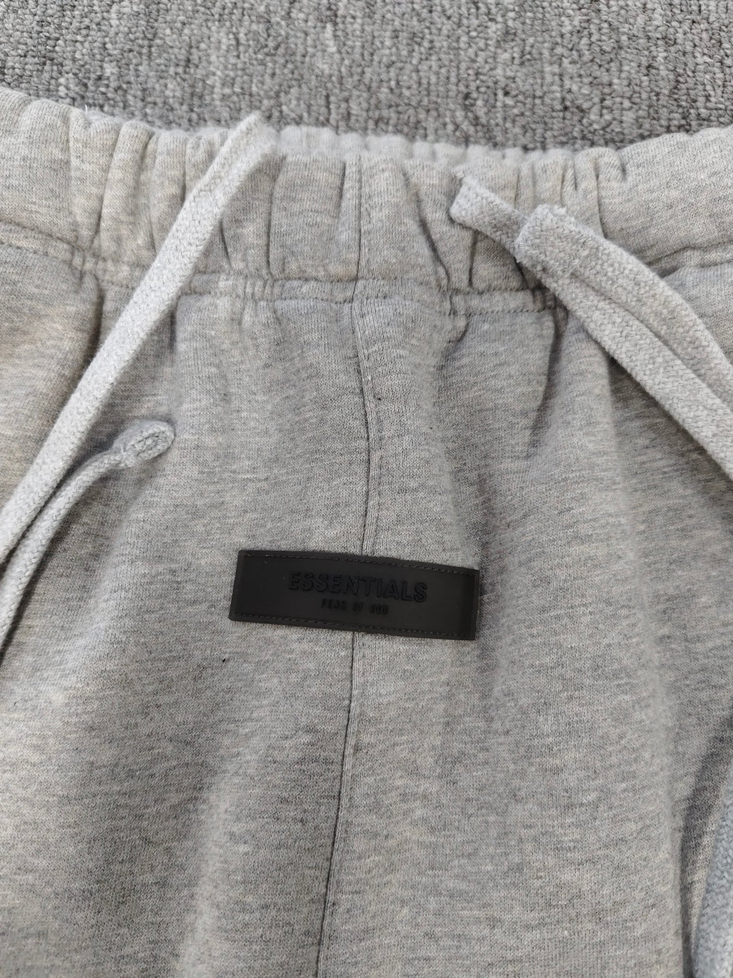 Fear of God Essentials sweatpants cuffed ‘dark oatmeal  '