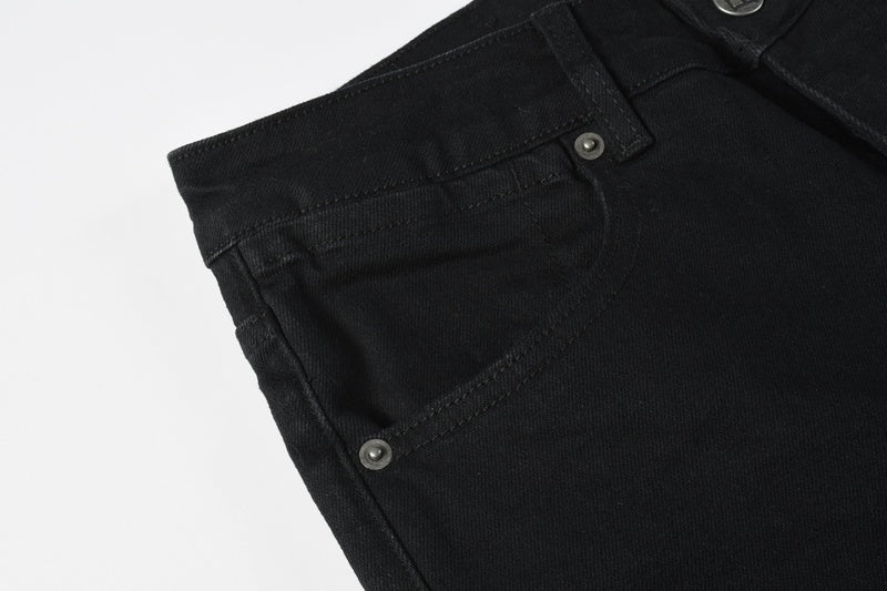 KSUBI denim black skinny jeans with writing