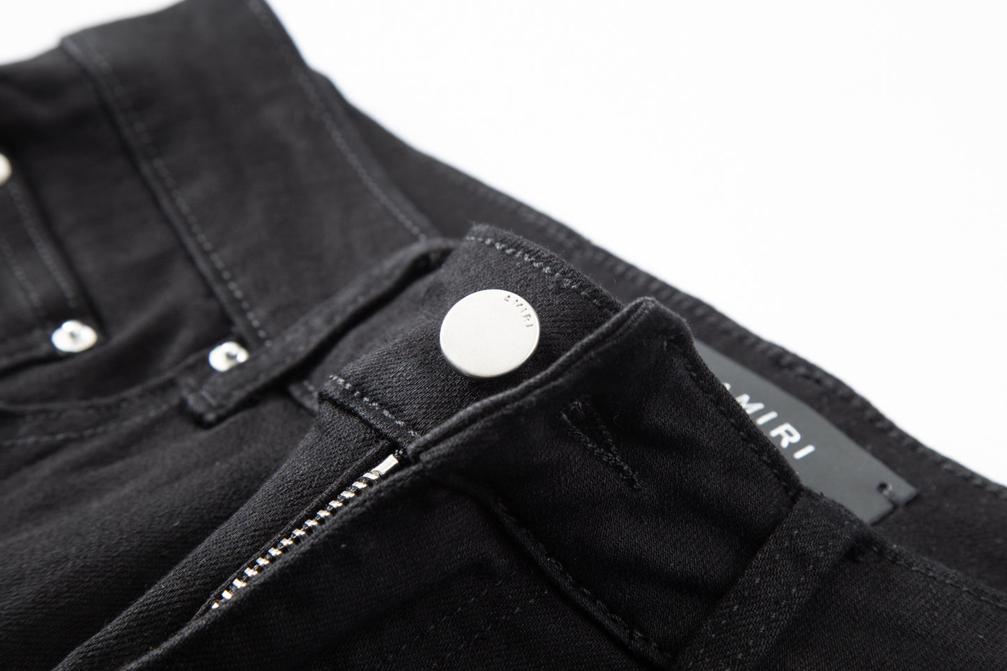 Amiri jeans black distressed