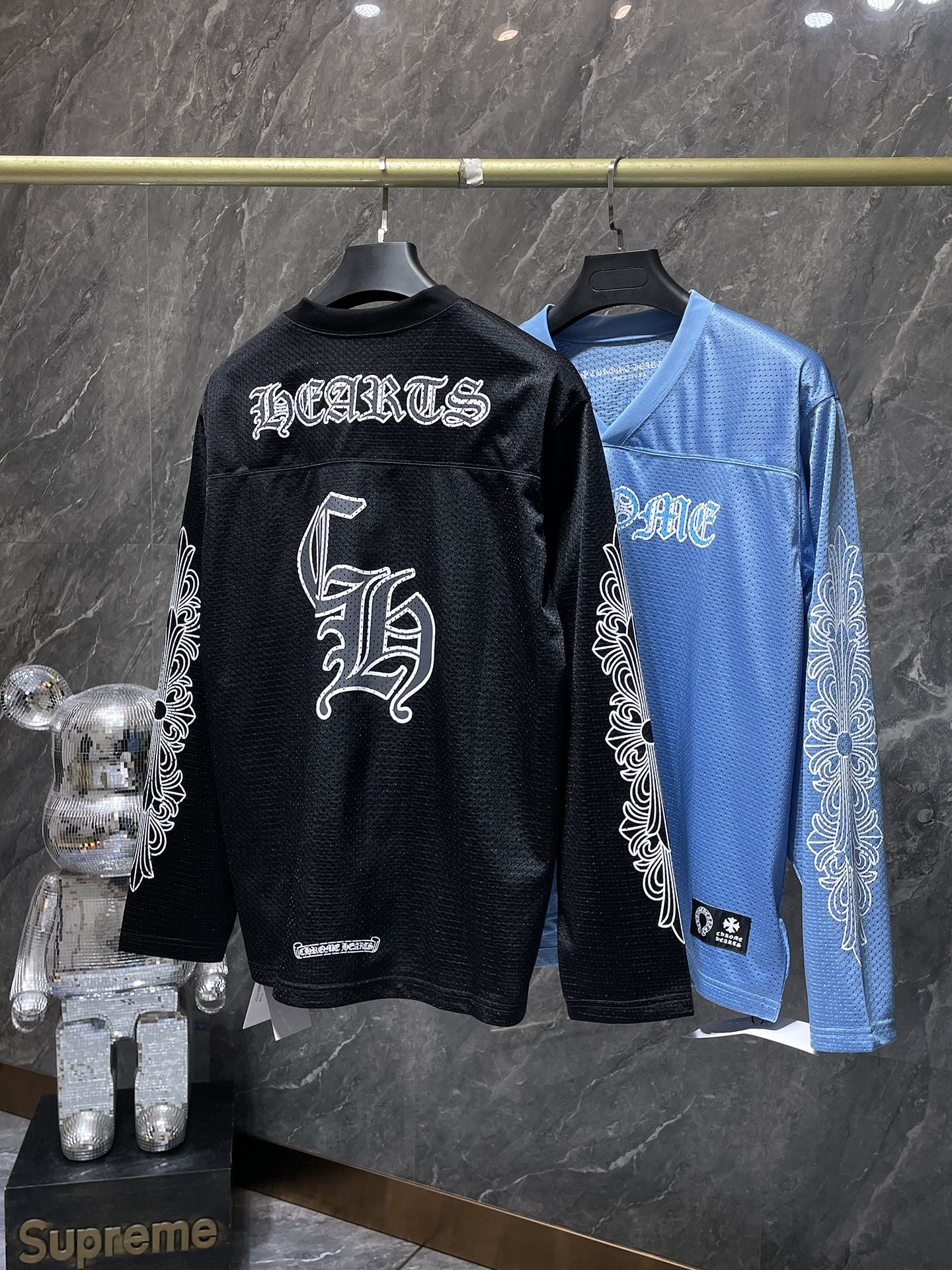 Green chrome hearts longsleave jersey black