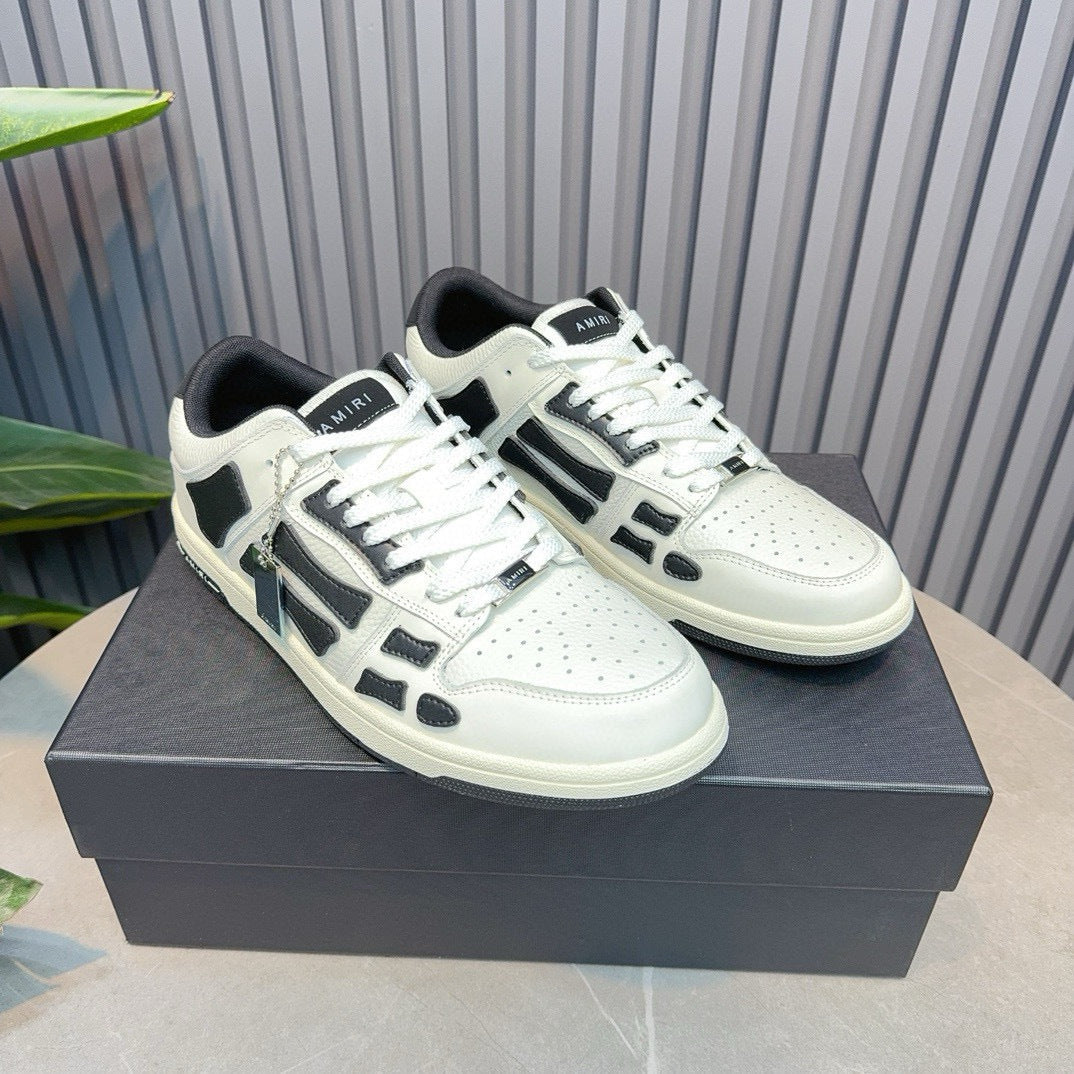 Amiri Skel Top Low 'White Black'