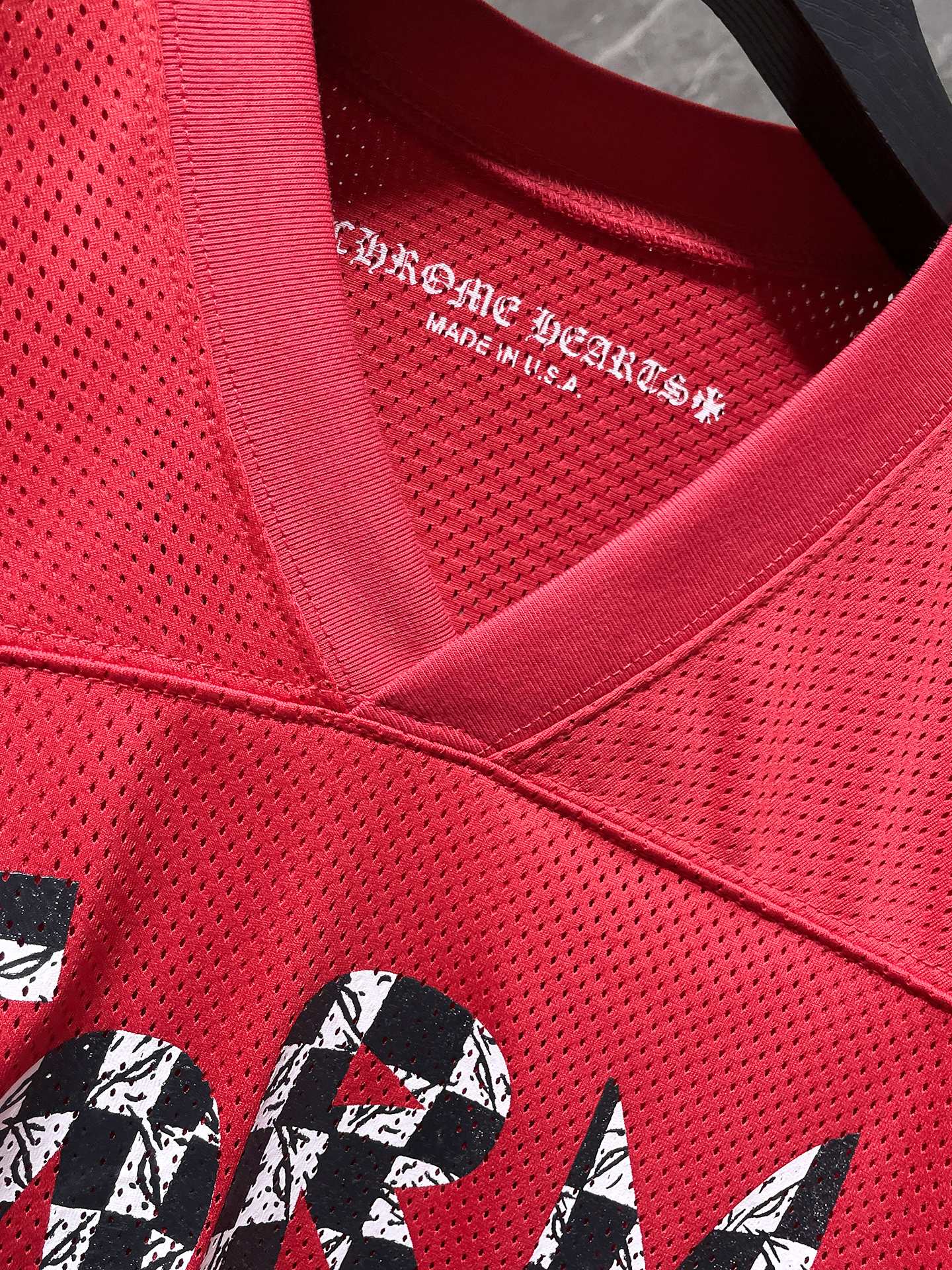 Green chrome hearts longsleave jersey red