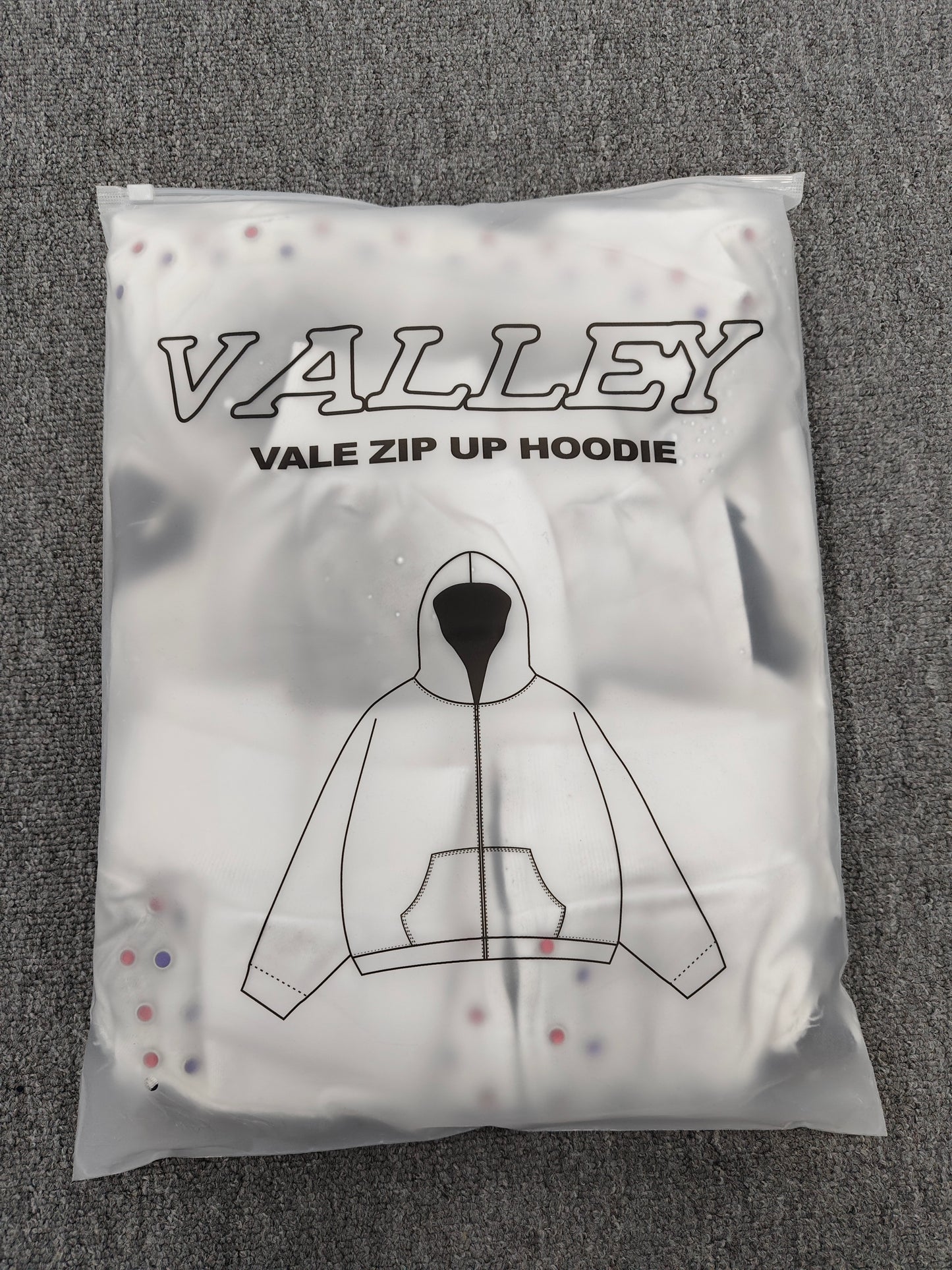 Vale Forever Classico Zip Up Hoodie 'White