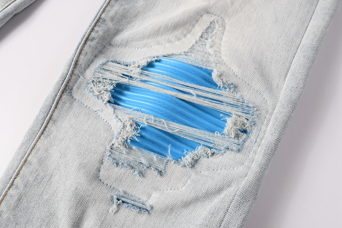 Amiri jeans light blue light blue knees