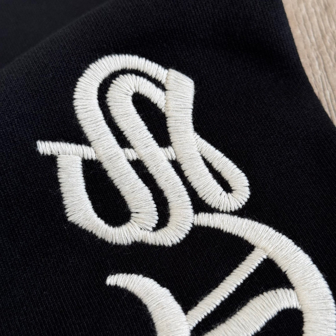 Black chrome hearts sweatpants flared