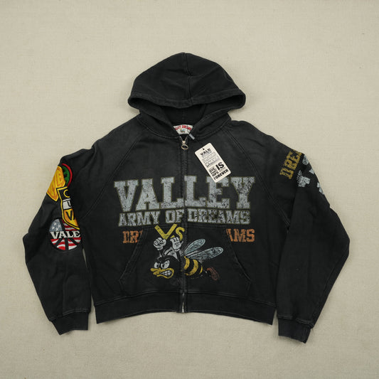 Vale Forever Army Zip Up ‘Black'