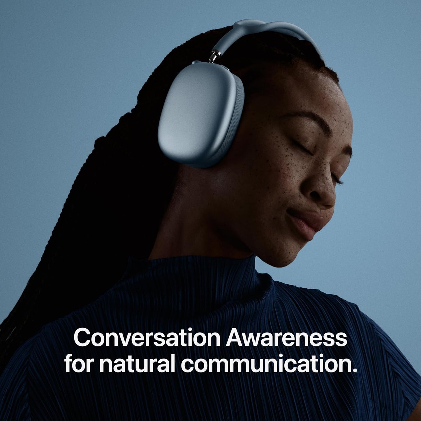 Apple AirPods Max 2 Wireless Over-Ear Headphones, Active Noise Cancellation, Adaptive Audio, Personalized Spatial Audio, Bluetooth Headphones Blue