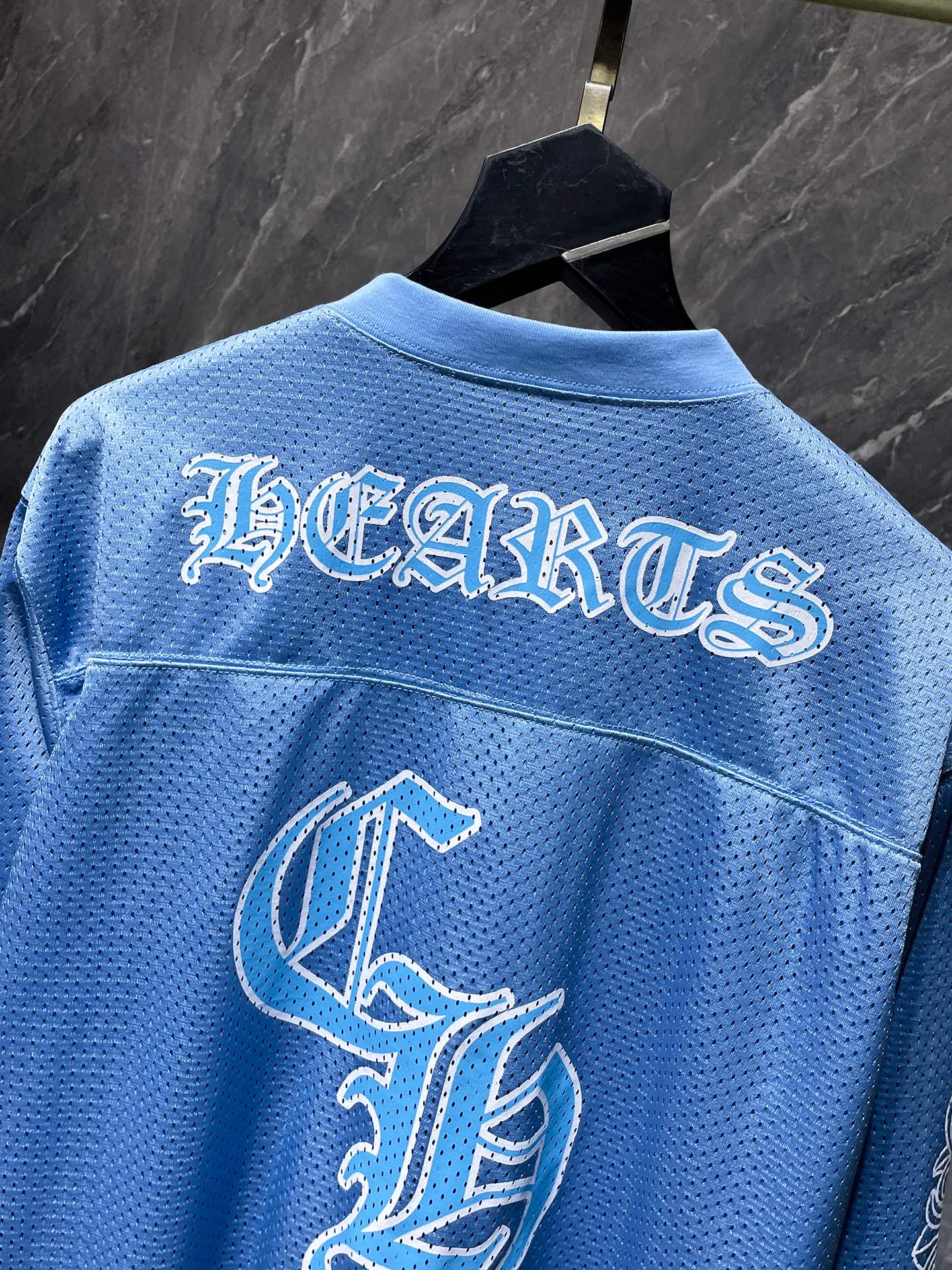 Green chrome hearts longsleave jersey light blue